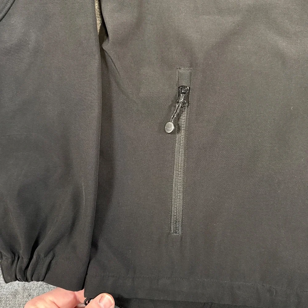 Black Diamond Jacket Mens Medium Black Soft Shell Full‎ Zip Fleece Lined Coat - Picture 7 of 12
